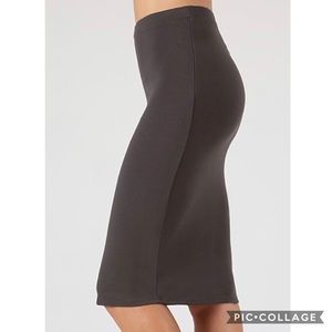 Ash Grey Pencil Skirt, S